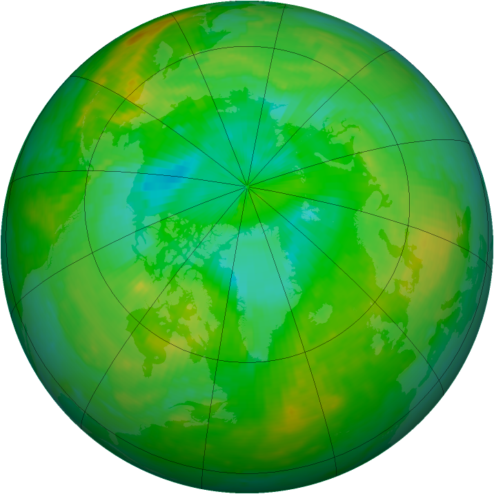 Arctic ozone map for 26 July 1979
